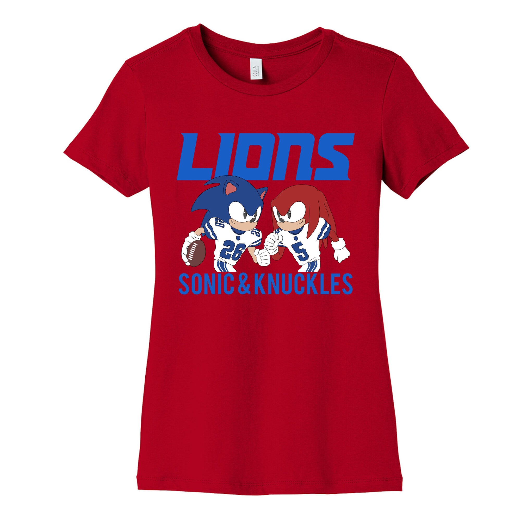 Lions Sonic and Knuckles Womens Cotton Tee